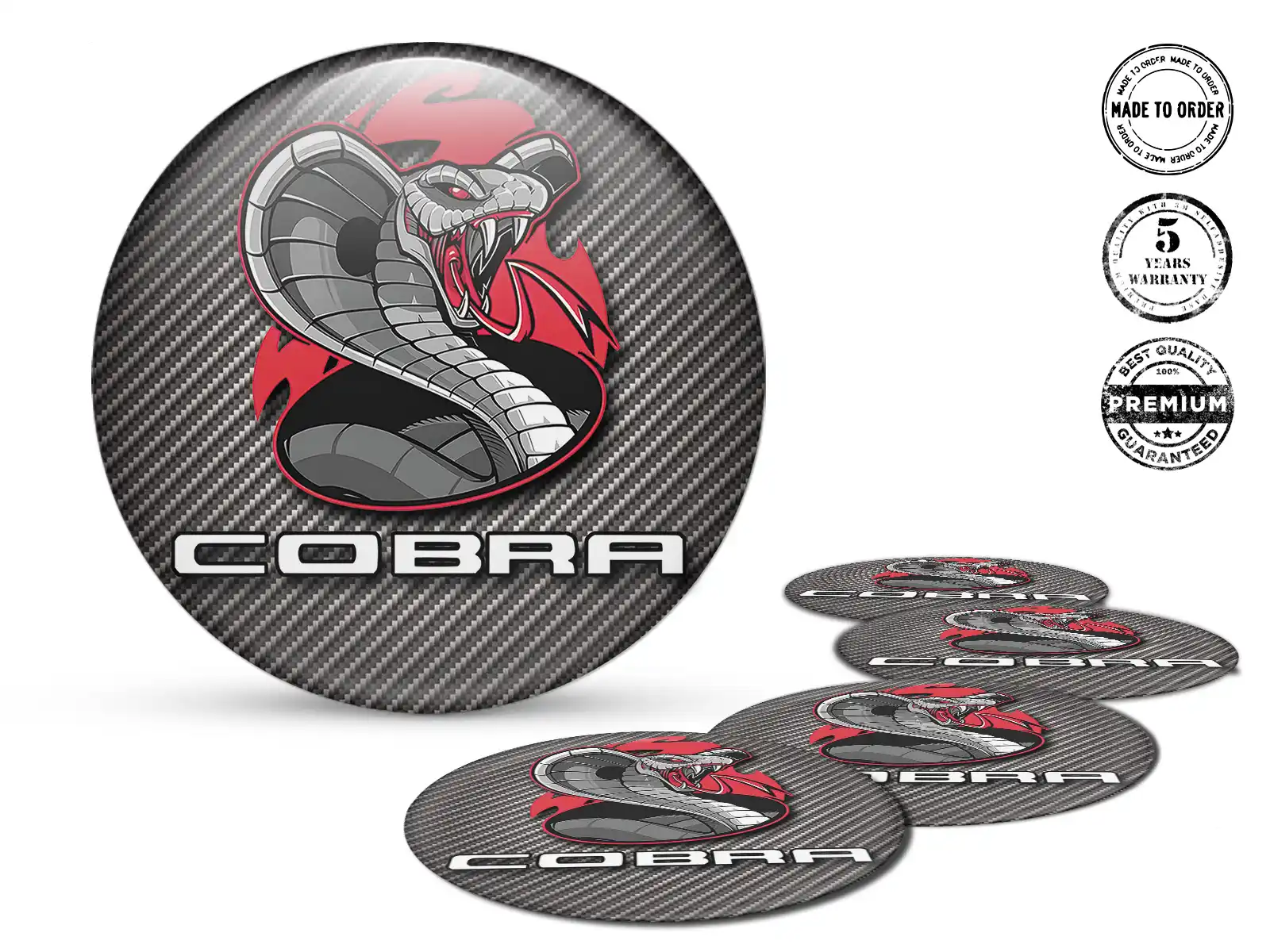 Logo Emblema Rueda Cúpula Racing Premium